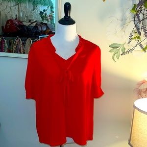 New without tags Cece blouse. Beautiful red color.